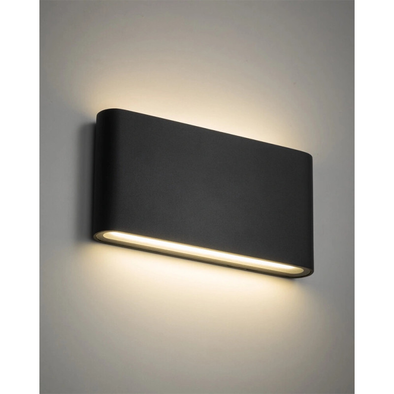 Фасадний вуличний світильник TK Lighting 18083 Arwena M LED 2x6W 3000K 680Lm IP54 сірий