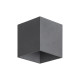 Фасадний вуличний світильник TK Lighting 18086 Cube LED 2x5W 3000K 650Lm IP54 графітовий