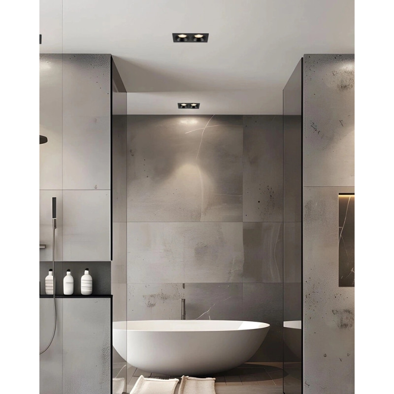 Точковий світильник TK Lighting 10579 Prisma Duo GU10 2x10W IP65 чорний