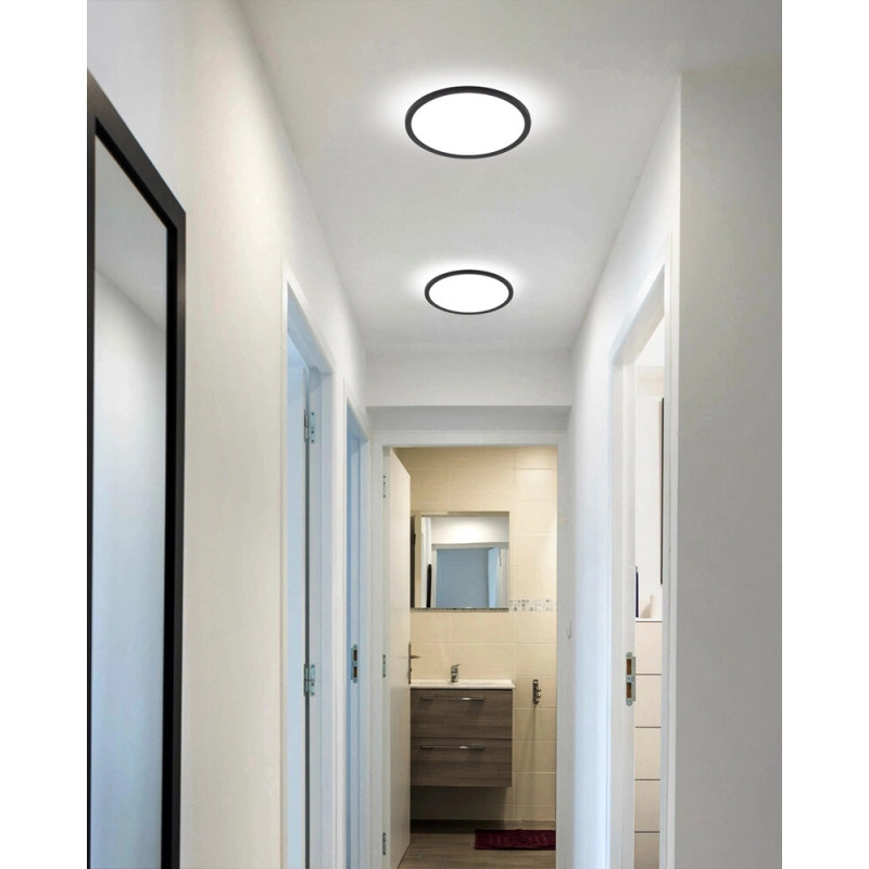 Світильник стельовий TK Lighting 6901 Aqua LED 1x24W 3000K/4000K/6500K 2565Lm IP54 чорний