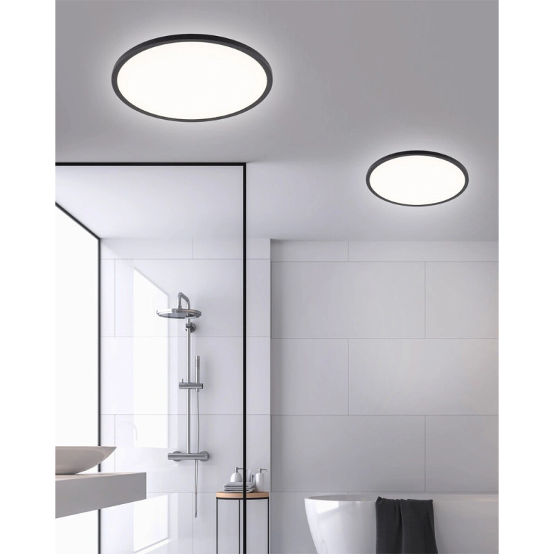 Світильник стельовий TK Lighting 6905 Aqua LED 1x45W 3000K/4000K/6500K 4980Lm IP54 чорний