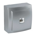 Розетка Nilson Themis серебро компьютерная CAT5e ( 26131044 )