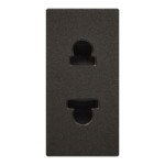 Розетка Zenit антрацит 1-я без заземления 1 мод. (2CLA213500N1801)