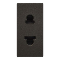 Розетка Zenit антрацит 1-я без заземления 1 мод. (2CLA213500N1801)