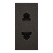 Розетка Zenit антрацит 1-я без заземления 1 мод. (2CLA213500N1801)