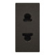 Розетка Zenit антрацит 1-я без заземления 1 мод. (2CLA213500N1801)