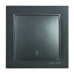 Выключатель Nilson Thor антрацит 1кл проходной ( 27161007 )