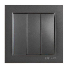 Выключатель Nilson Thor антрацит 3кл (27161066)