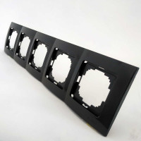 Рамка Nilson Touran черный мат 5на универс. 24380095