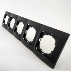 Рамка Nilson Touran черный мат 5на универс. 24380095