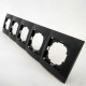 Рамка Nilson Touran черный мат 5на универс. 24380095