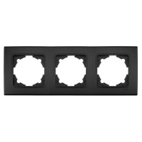 Рамка VI-KO Linnera черная 3-я, гориз. (10шт.) 90484003