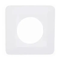 Рамка защитная под выключатель или розетку одинарная белая