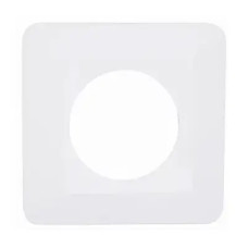 Рамка защитная под выключатель или розетку одинарная белая