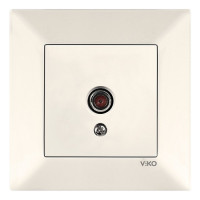 Розетка ТВ конечная VIKO Meridian белая кремовая 90970210-WH