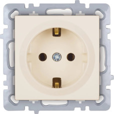 Розетка Nilson Touran крем 1на с/с без рамки 24120417