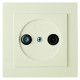 Розетка Nilson Touran кремовая 1-на TV-SAT проходная ( 24121036 )