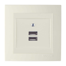 Розетка Nilson Touran кремовая 2-на USB ( 24121081 )