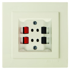 Розетка Nilson Touran кремовая аудио стерео ( 24121050 )