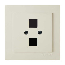 Розетка Nilson Touran кремовая компьютерная 2-я без модуля ( 24121043 )