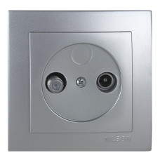 Розетка Nilson Touran серебро 1-на TV-SAT ( 24131037 )