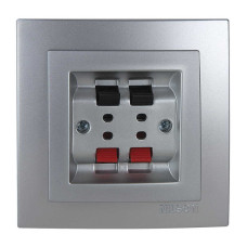 Розетка Nilson Touran серебро аудио стерео ( 24131050 )